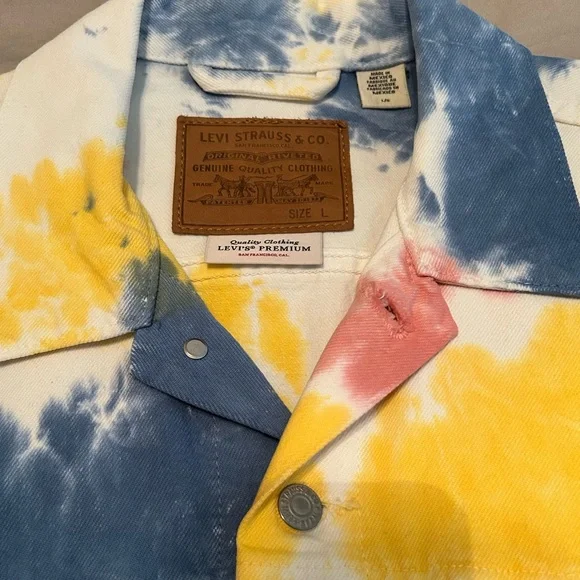 LEVI NWOT Tye Dyed Jacket Men’s - Unisex - Picture 3 of 10